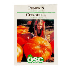 Load image into Gallery viewer, Pumpkin - Atlantic Giant Seeds, OSC