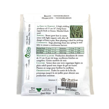 Load image into Gallery viewer, Bean Bush - Tendergreen Seeds, OSC Large Pack