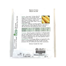 Load image into Gallery viewer, Sweet Corn - Bodacious Seeds, OSC Large Pack