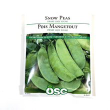 Load image into Gallery viewer, Pea - Dwarf Grey Sugar Seeds, OSC Large Pack