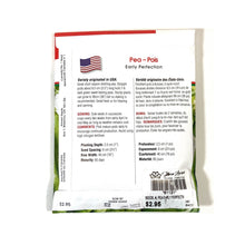 Load image into Gallery viewer, Pea - Early Perfection Seeds, Aimers Int'l - Floral Acres Greenhouse & Garden Centre