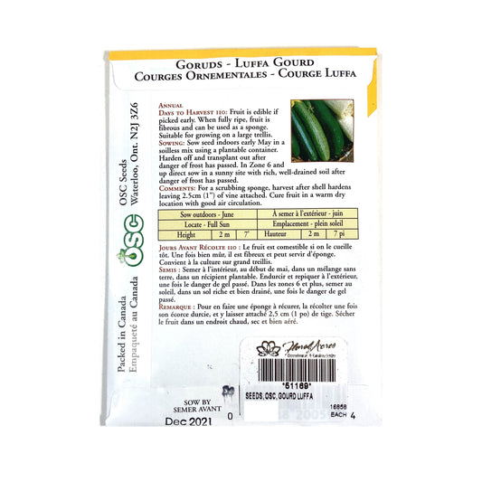 Gourd - Luffa Seeds, OSC