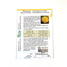 Load image into Gallery viewer, Marigold - Crackerjack Mixed Seeds, OSC