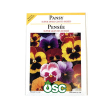 Load image into Gallery viewer, Pansy - Super Swiss Giant Mixed Seeds, OSC
