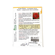 Load image into Gallery viewer, Poppy - Flanders Field Seeds, OSC
