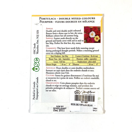Portulaca - Double Mixed Seeds, OSC
