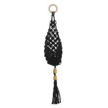 Load image into Gallery viewer, Plant Hanger, Jute Wall Hanger w/ Wood Beads, 22in