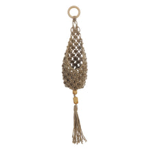 Load image into Gallery viewer, Plant Hanger, Jute Wall Hanger w/ Wood Beads, 22in