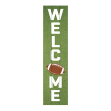 Load image into Gallery viewer, Wood Porch Leaner Sign, Welcome Football - Floral Acres Greenhouse & Garden Centre