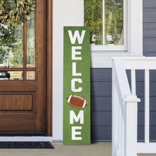 Load image into Gallery viewer, Wood Porch Leaner Sign, Welcome Football - Floral Acres Greenhouse & Garden Centre