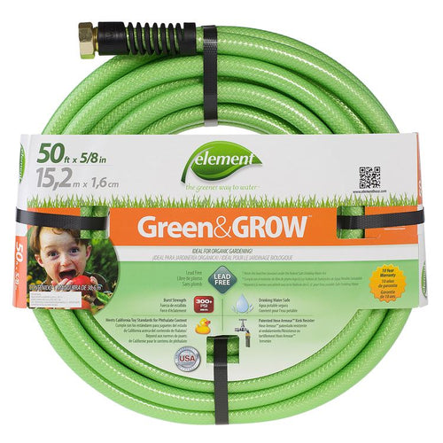 Element Green&GROW Hose, 5/8in, 50ft - Floral Acres Greenhouse & Garden Centre