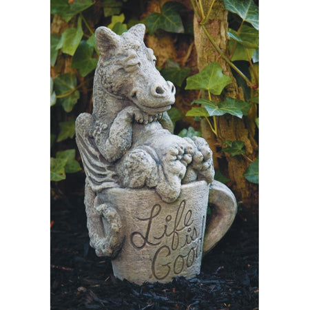 Lil Dragon - Mohna Statue, 12.5in - Floral Acres Greenhouse & Garden Centre