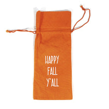 Load image into Gallery viewer, Gift Bag, Drawstring Wine Bag w Fall Saying