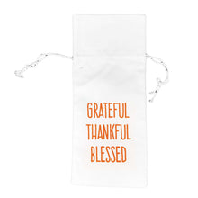 Load image into Gallery viewer, Gift Bag, Drawstring Wine Bag w Fall Saying