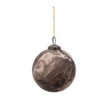 Load image into Gallery viewer, Ornament, Glass Ball with Marbled Finish, 4in