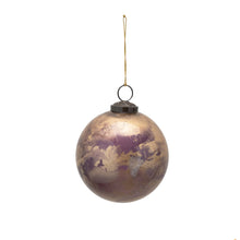 Load image into Gallery viewer, Ornament, Glass Ball with Marbled Finish, 4in