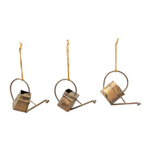 Load image into Gallery viewer, Ornament, Metal Watering Can, Brass Finish, 3.75in