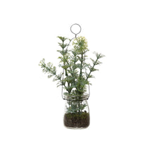 Load image into Gallery viewer, Faux Greenery in Jar Ornament, 8in, 4 Styles