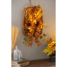 Load image into Gallery viewer, Light-Up Sunflower in Basket Wall Decor