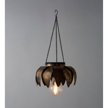Load image into Gallery viewer, Antiqued Metal Hanging Light, Daisy