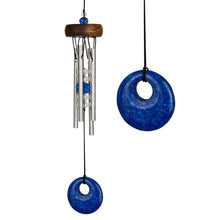 Load image into Gallery viewer, Mini Stone Wind Chime, Blue, 10in - Floral Acres Greenhouse & Garden Centre