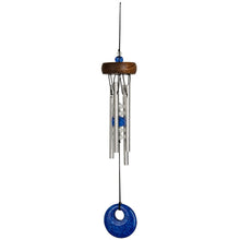 Load image into Gallery viewer, Mini Stone Wind Chime, Blue, 10in - Floral Acres Greenhouse & Garden Centre