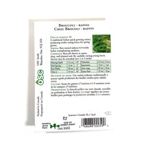 Load image into Gallery viewer, Broccoli - Rapini (Raab) Seeds, OSC - Floral Acres Greenhouse & Garden Centre