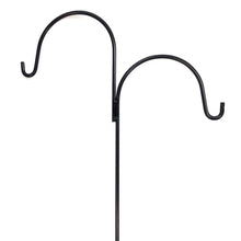 Load image into Gallery viewer, Shepherd's Hook, Double, Black, 79in