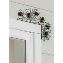 Load image into Gallery viewer, Metal Spider Halloween Door Crawler