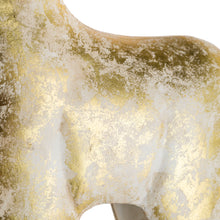 Load image into Gallery viewer, Gold and White Iron Deer Statue