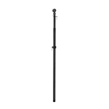 Load image into Gallery viewer, Metal Extendable House Flag Pole, Black