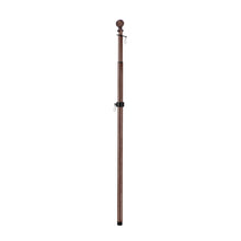 Load image into Gallery viewer, Metal Extendable House Flag Pole, Bronze