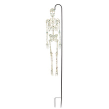 Load image into Gallery viewer, Glow in the Dark Hanging Skeleton Garden Stake