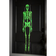 Load image into Gallery viewer, Glow in the Dark Hanging Skeleton Garden Stake