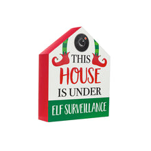 Load image into Gallery viewer, LED 'This House is Under Elf Surveillance' Decor
