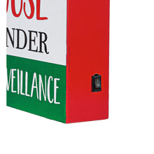 Load image into Gallery viewer, LED 'This House is Under Elf Surveillance' Decor