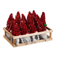 Load image into Gallery viewer, Plush Gnome with Sequin Hat Tree Ornament