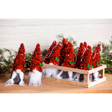 Load image into Gallery viewer, Plush Gnome with Sequin Hat Tree Ornament