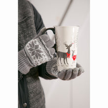 Load image into Gallery viewer, Ceramic Travel Mug & Gloves Set, White Woods