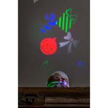 Load image into Gallery viewer, Santa LED Pillar Candle with Projected Icons