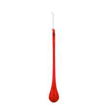 Load image into Gallery viewer, Glass Long Drop Ornament, Red/Gold, Set of 6