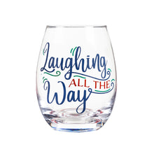 Load image into Gallery viewer, Stemless Wine Glass w/ Box, Laughing All The Way