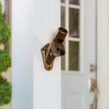 Load image into Gallery viewer, Cast Iron 2-Position Flag Bracket, Bronze