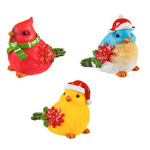 Load image into Gallery viewer, LED Portly Holiday Bird Decor, 3 Styles