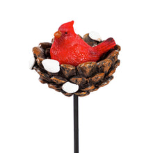 Load image into Gallery viewer, Christmas Bird in Foliage Nest Plant Pick, 14in