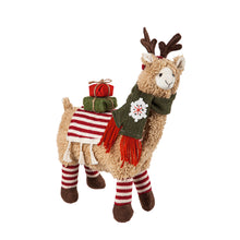 Load image into Gallery viewer, Plush Christmas Llama Decor, 2 Styles