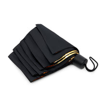 Load image into Gallery viewer, Black & Gold Travel Umbrella