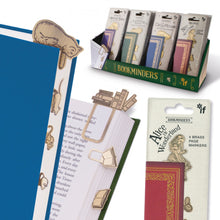 Load image into Gallery viewer, Bookminders Brass Bookmarks, Set of 4
