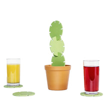 Load image into Gallery viewer, Interlocking Cactus Coasters, Set of 6