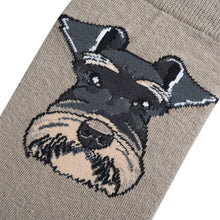 Load image into Gallery viewer, Women's Crew Socks, 5-11, Schnauzer